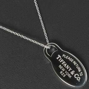 Tiffany Co to Oval Necklace Sterling Silver